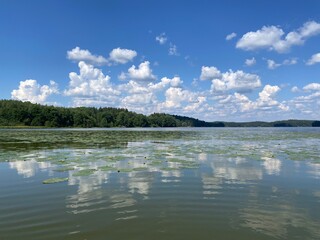 lake and clouds, Finland, Finish nature, Scandinavia