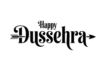 Happy Dussehra Typography Designs