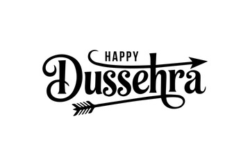 Happy Dussehra Typography Designs