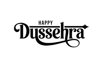 Happy Dussehra Typography Designs