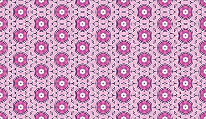 Fuchsia Fusion Pink Prism geometric seamless pattern