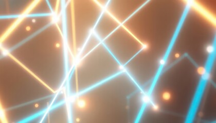 Abstract network of glowing lines and dots, representing digital connections, data flow, and modern technology. Ideal for backgrounds, business, and innovation concepts.