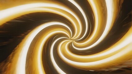 Golden Spiral Vortex with Radiant Light Stripes
