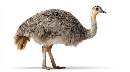 Un'istrice in piedi su uno sfondo bianco trasparente