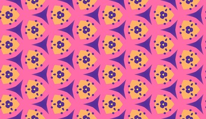 Candy Pop Funky Fiesta geometric seamless pattern
