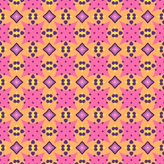 Candy Pop Funky Fiesta geometric seamless pattern