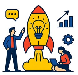 business man with idea