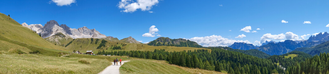 View of Fuciade Valley in the Dolomites