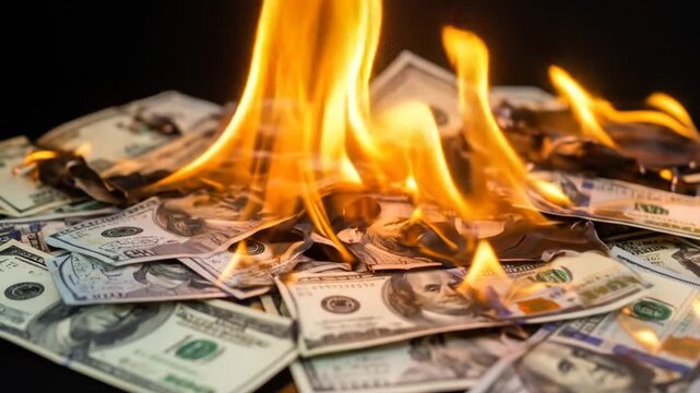 Burning money