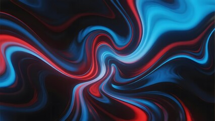 Obraz premium Abstract Swirls of Blue, Red, and Black