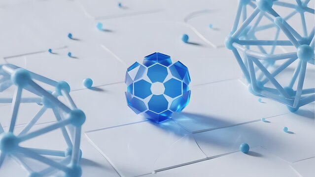 Blue Geometric Structures and Spheres on a Tiled Surface