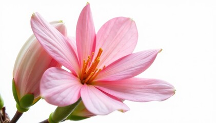 Fototapeta premium Petals of Eucalyptus flower isolated on white background, flowers, nature, plant