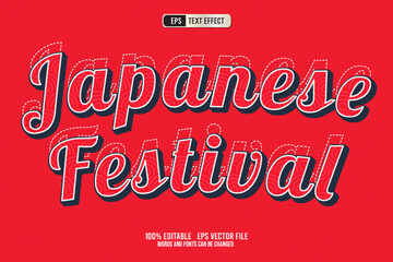 TEXT EFFECT JAPANESE FESTIVAL