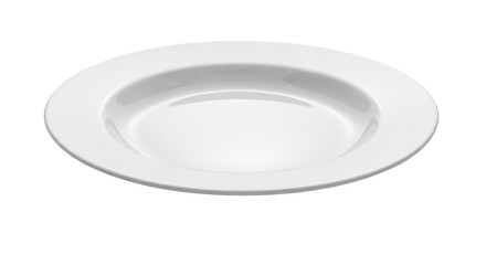 Isolated Empty White Plate