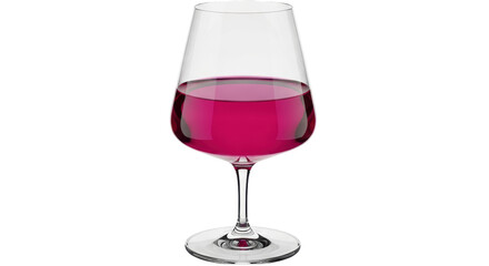 Isolated Glass of Red Wine