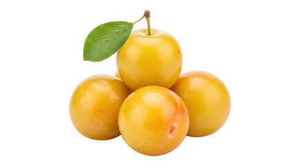 Isolated Mirabelle Plums