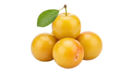 Isolated Mirabelle Plums