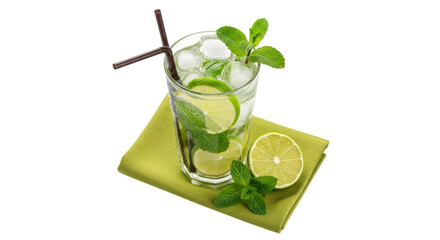 Isolated mojito cocktail