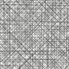 Obraz premium Chaotic line pattern. Grid structure background. Abstract geometric texture. Vector sketch illustration. EPS 10.