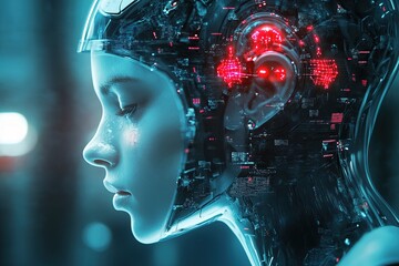 far future humans with neural implants communicating telepathically