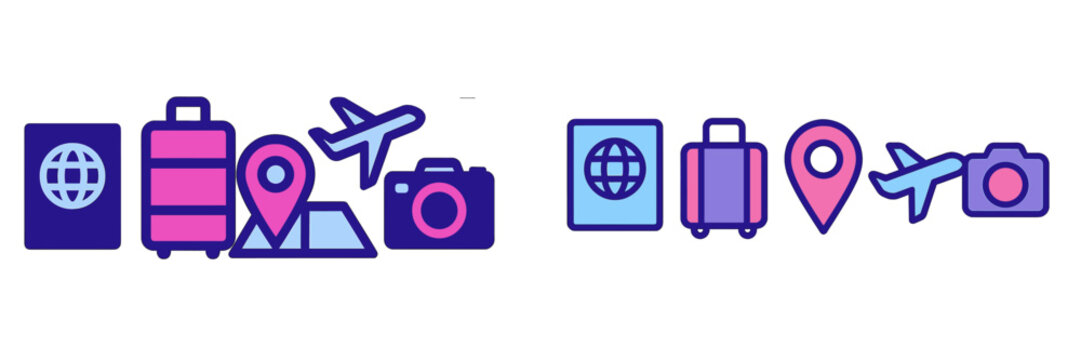 Travel essentials collection for planning memorable adventures