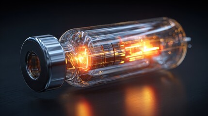 Futuristic medical drone spraying protection shield, 3D illustration.