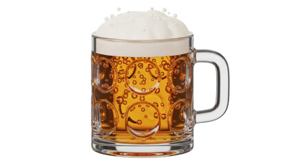 Isolated Mug of Beer