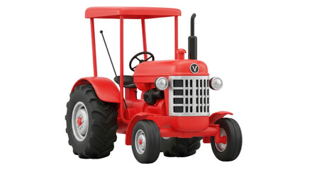 Isolated Cartoon Tractor