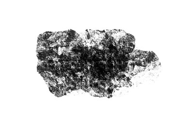 Rough Charcoal Texture - Abstract Grunge Brush Stroke, Distressed Black and White Design Element
