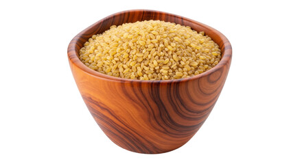 Isolated Bulgur in Bowl