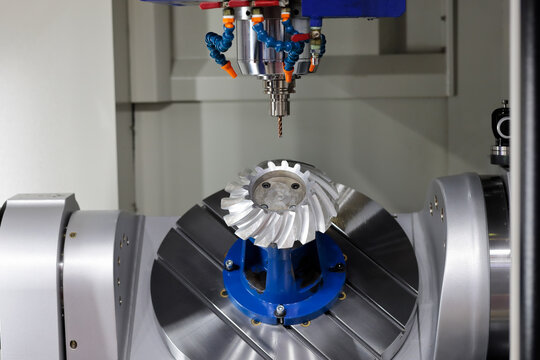 gear wheel milling on 5-axis CNC machining center