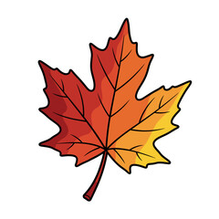 Contoured Autumn Leaf