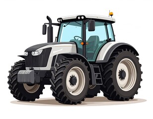 Obraz premium Modern farm tractor illustration