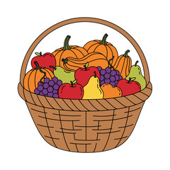 Autumn Fruit Basket