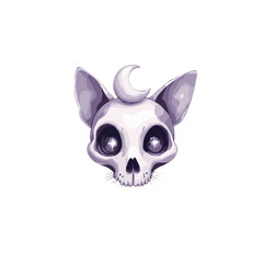 Fototapeta premium Halloween clipart, spooky illustrations, Halloween graphics, skull and roses, black cat clipart, ghost clipart, creepy pumpkin design, Halloween vector, spooky skull, dark art, bat clipart, devil char
