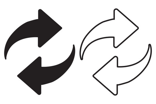 swap icon vector. switch icon. swap icon with two arrows. exchange arrow icons. two arrows in opposite directions symbol. interchange vector icon. circulation icon. transfer icon. vector illustration