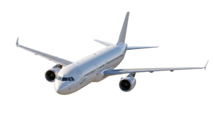 Isolated Passenger Airplane