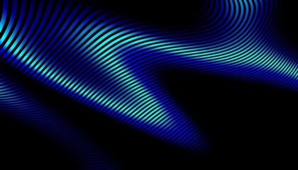 beautiful abstract wave technology black background with blue light digital effect corporate concept