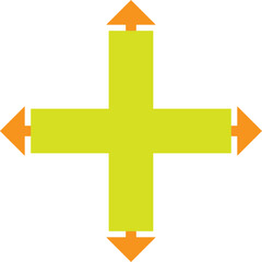 Obraz premium 사방 화살표