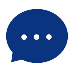 Speech Bubble icon, on transparent background, flat line design, vector illustration