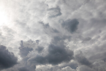 Beautiful skyscape with picturesque clouds