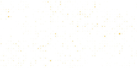 Gold falling down confetti background. Repeated golden dotted glitter pattern. Yellow, orange and golden dots wallpaper.