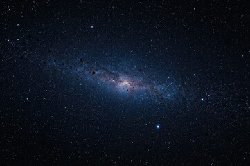 Infinite cosmos filled with a vast nebula, countless stars and galaxies, distant starlight shining