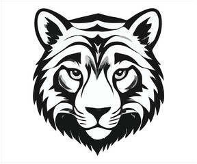 Fototapeta premium Animal Head Vector Art, Intricate Powerful and Ready for Print or Web (1)