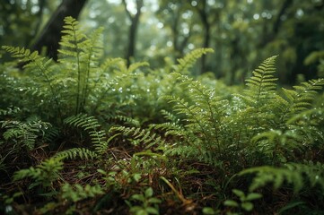Rainy season in the fern region
