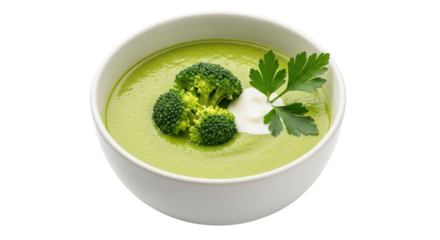 Isolated Broccoli Soup