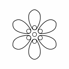 Chamomile Flower Line Art – Clean Vector Outline