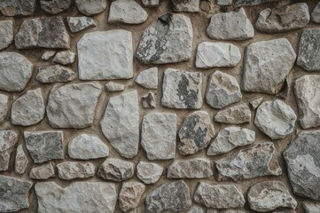 Background of a weathered gray stone wall with textured surface