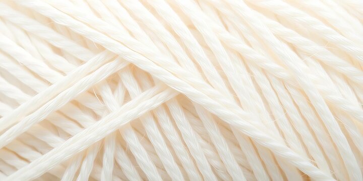 Intricate white thread texture, close-up macro shot reveals fine details  ,  simple,  craft