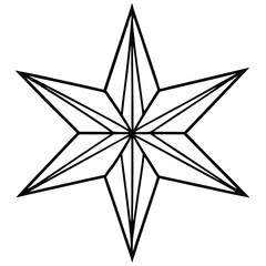 Christmas Star icon vector